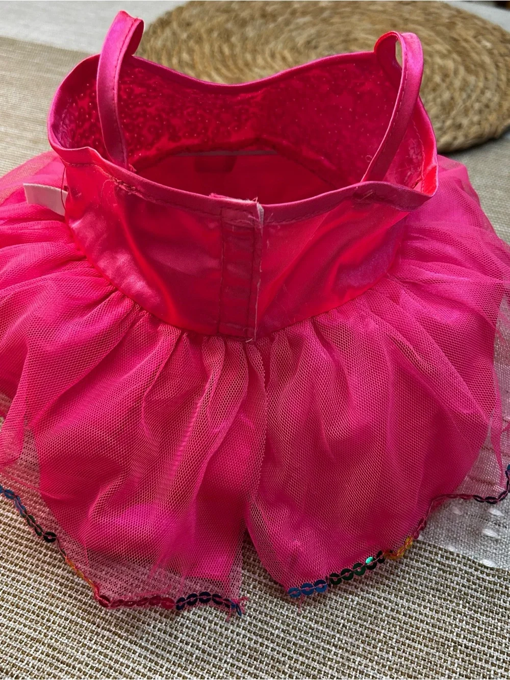 Build-A-Bear Workshop Pink Sequin Tulle Tutu Dress Special Occasion Bear Outfit